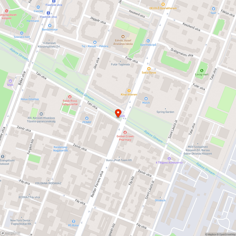 Elkerített járda bejelentés helye