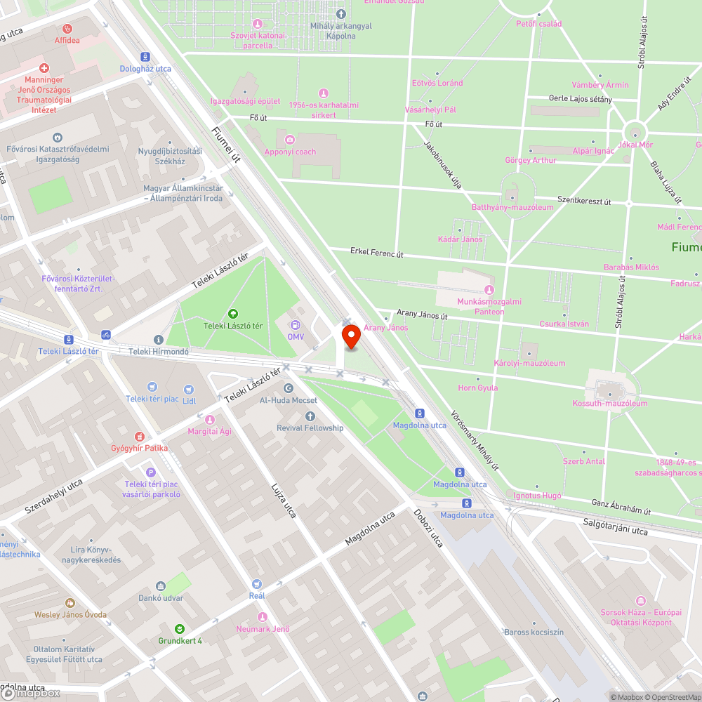 Kiszáradt fák bejelentés helye