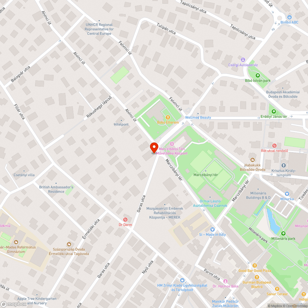 Leszakadt faág bejelentés helye