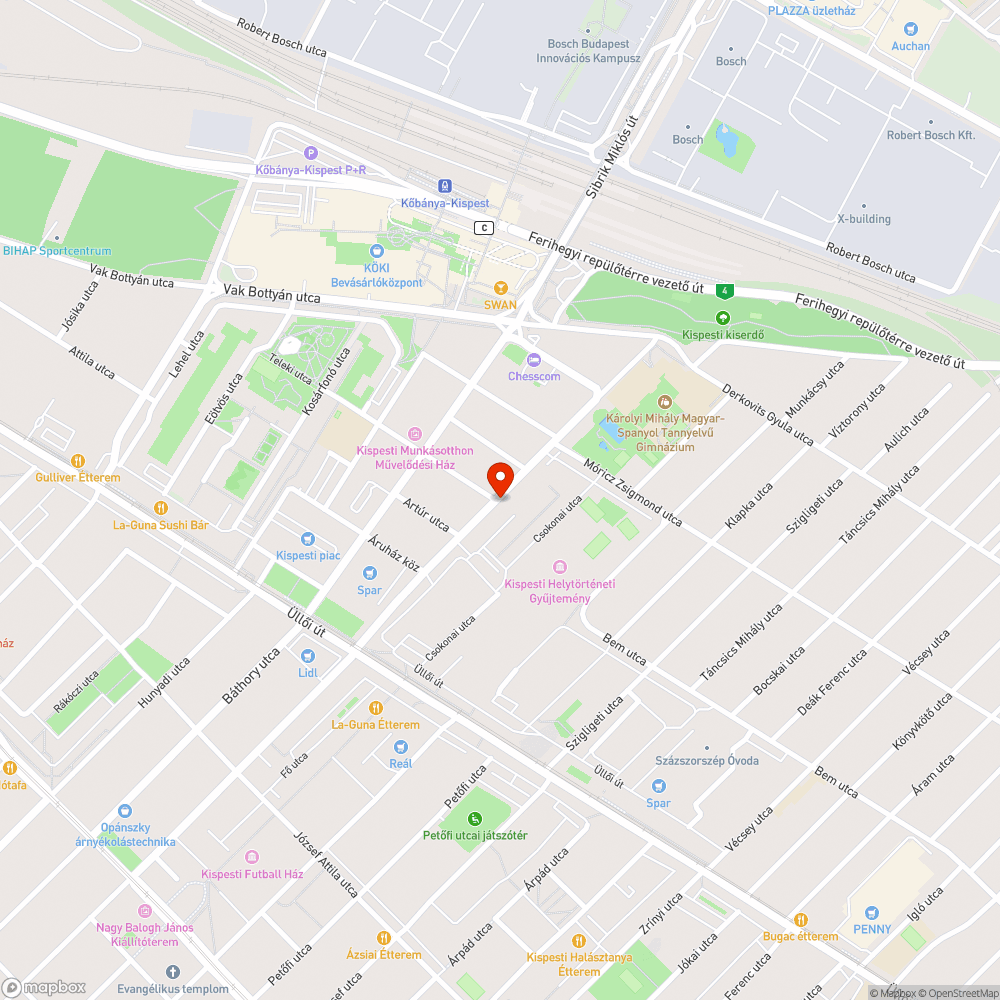 Felgyűrődött, töredezett, lekopott bejelentés helye