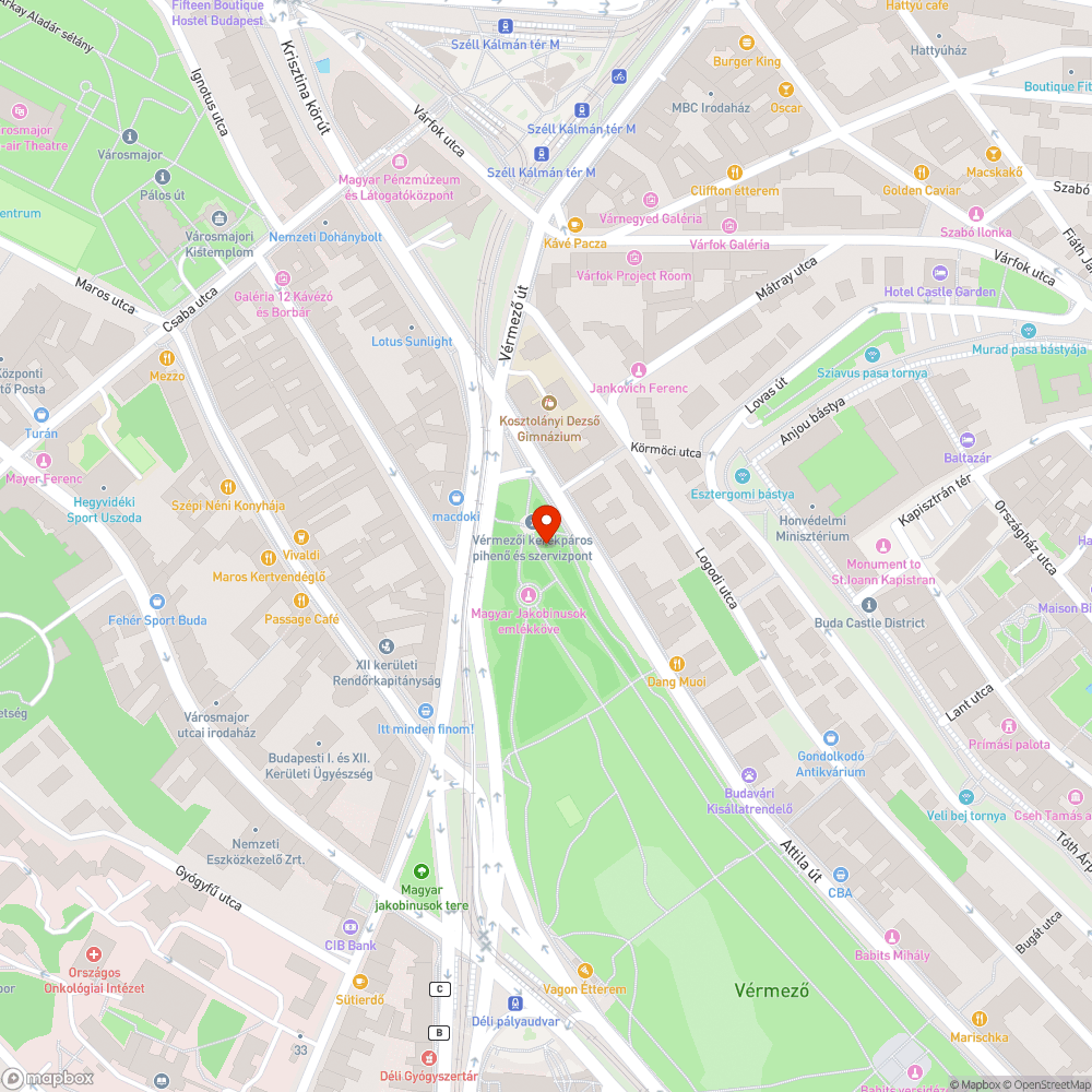 Hiányzó térkő bejelentés helye