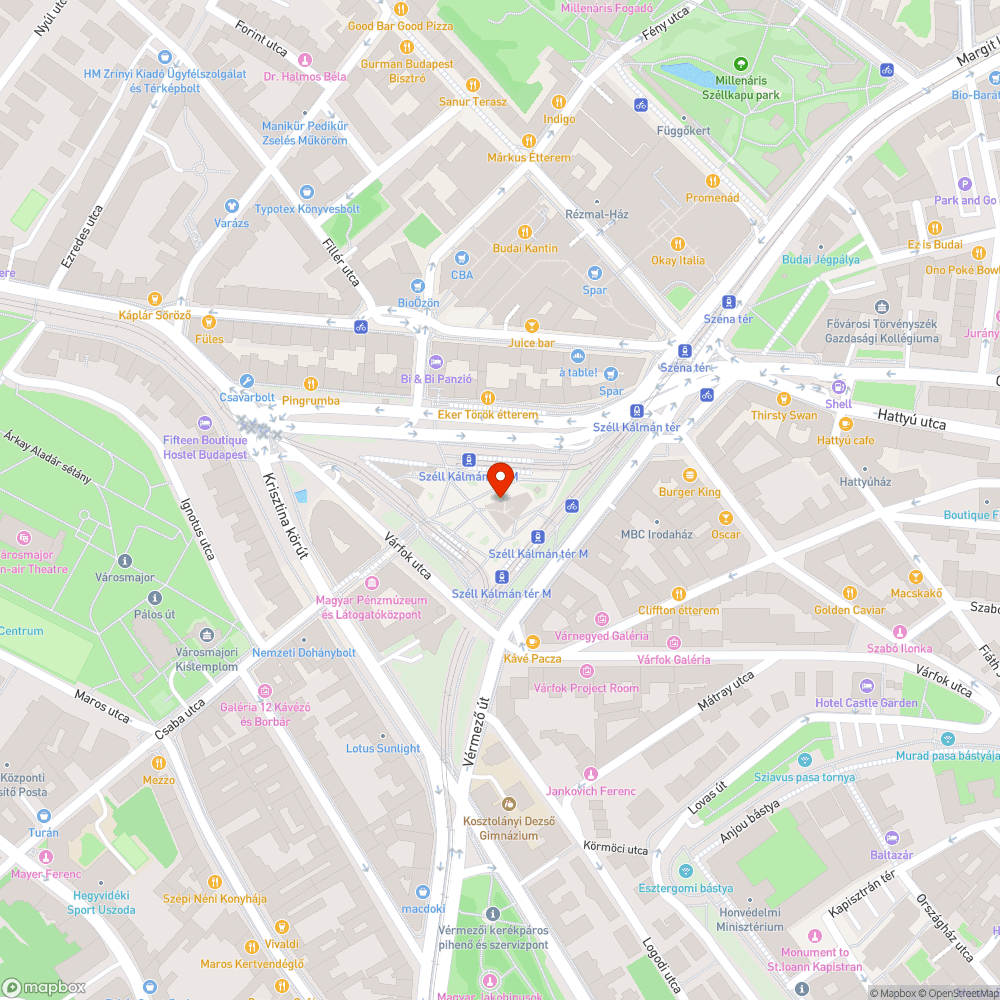 Széll Kálmán tér galambvilága bejelentés helye