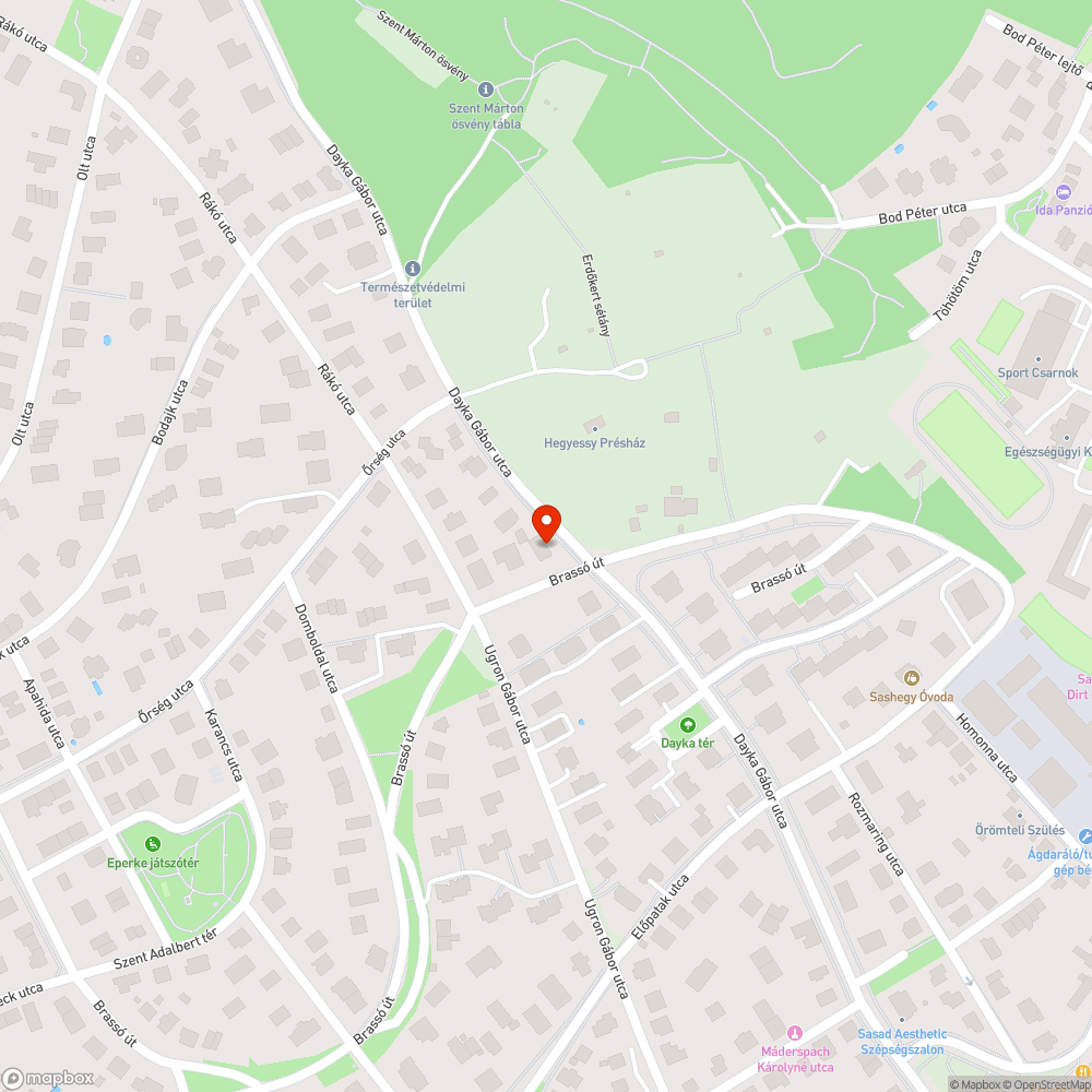 Dayka Gábor utca járda javítása bejelentés helye