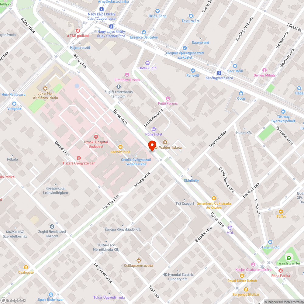 Kiszáradt fa bejelentés helye