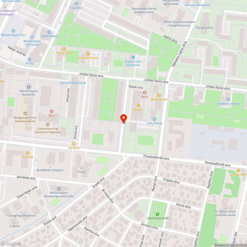 Elhagyott jármű a parkolóban bejelentés helye