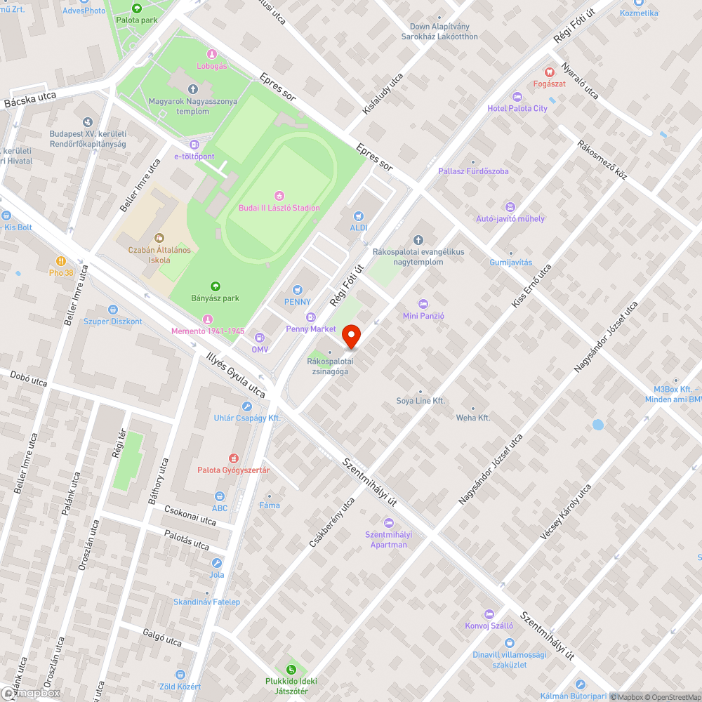 Fával benőtt, láthatatlan tábla bejelentés helye