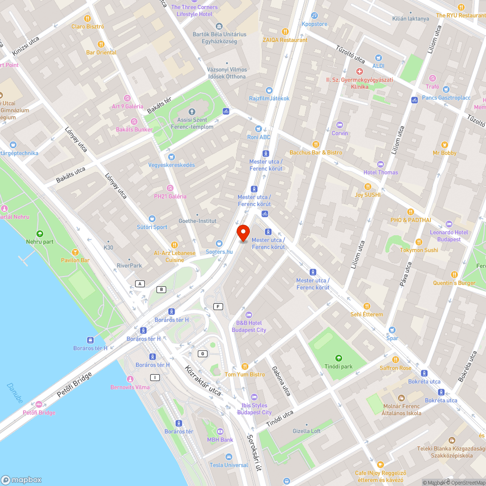 Járdaszakasz beszakadás elött bejelentés helye