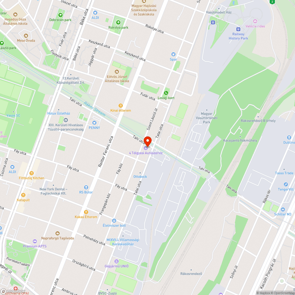 Lefolyástalan útszakasz bejelentés helye