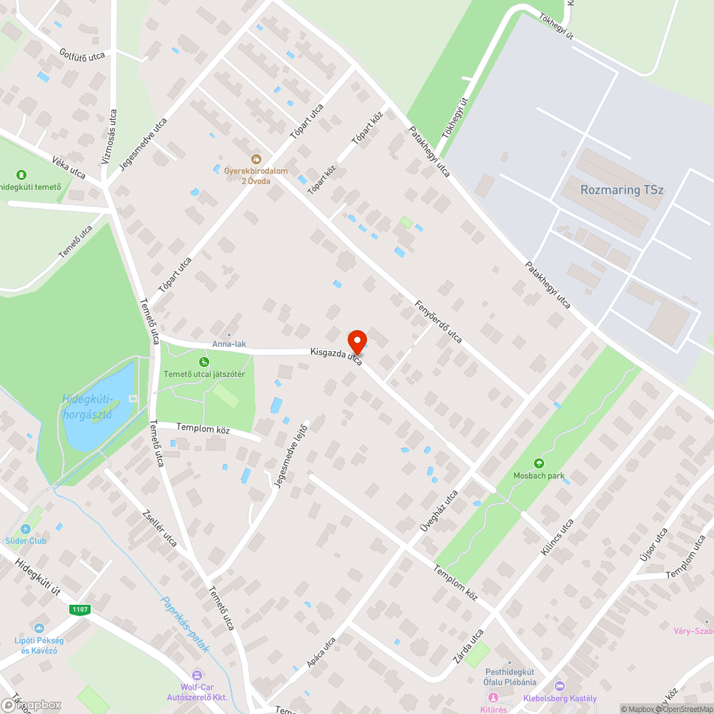 Csőtörés bejelentés helye