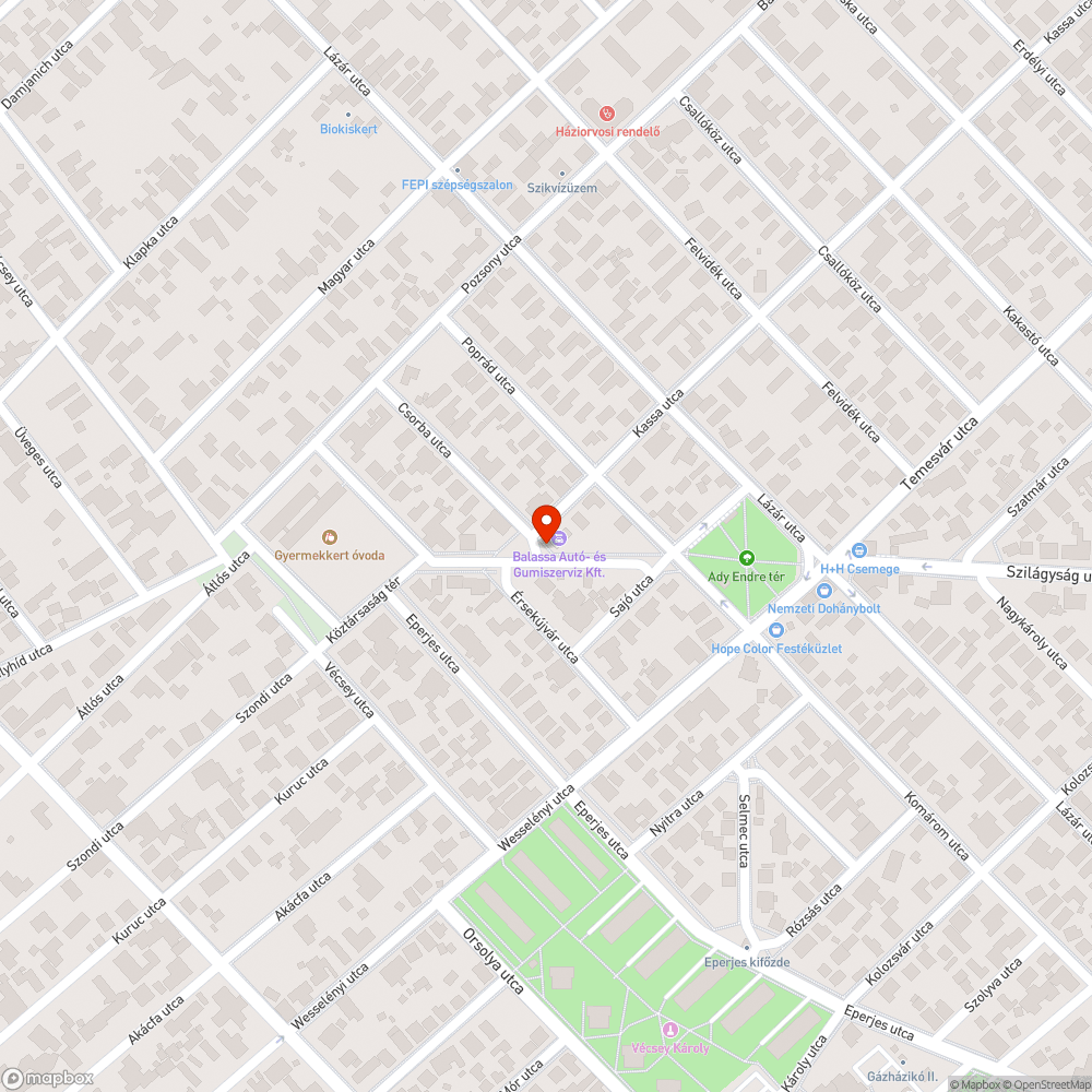 Fatörzsek bejelentés helye