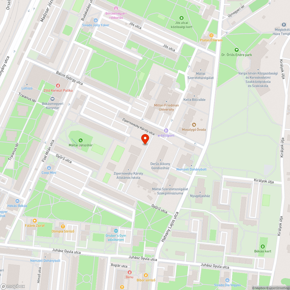 Teljes sötétség bejelentés helye