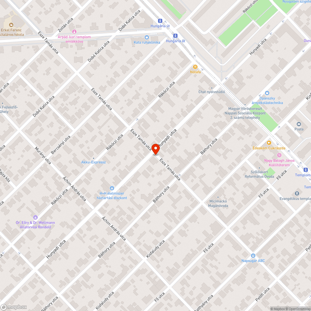 Elhagyott jármű bejelentés helye