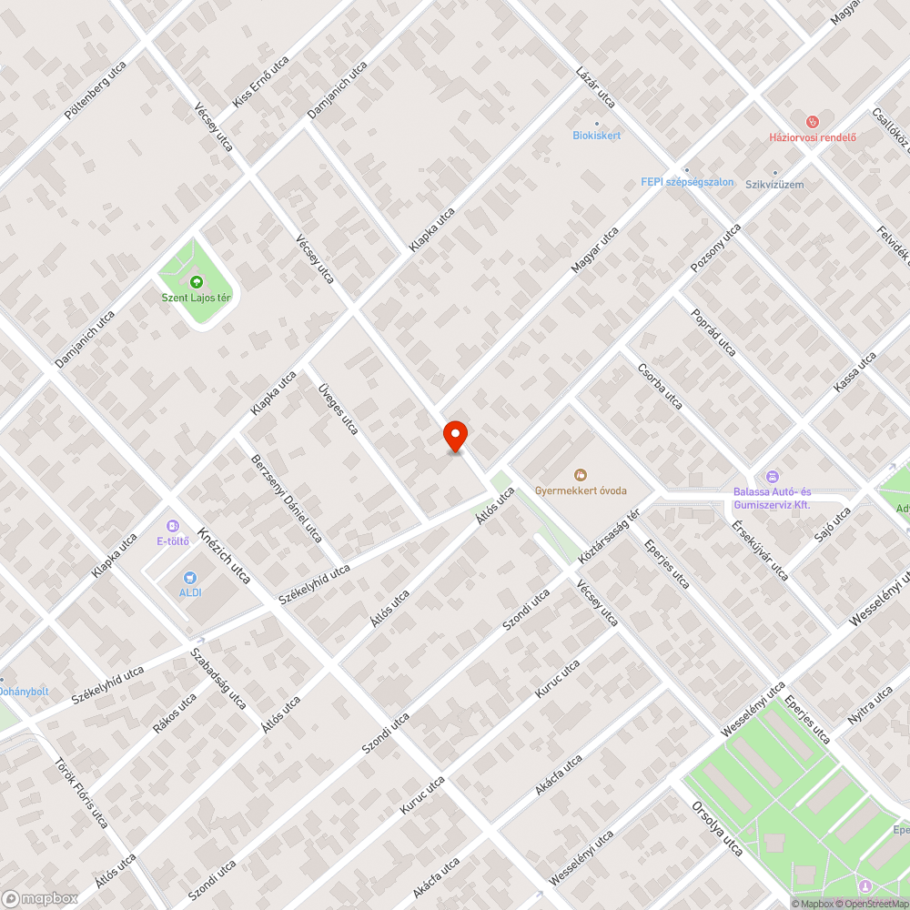 Fennakadt faág bejelentés helye