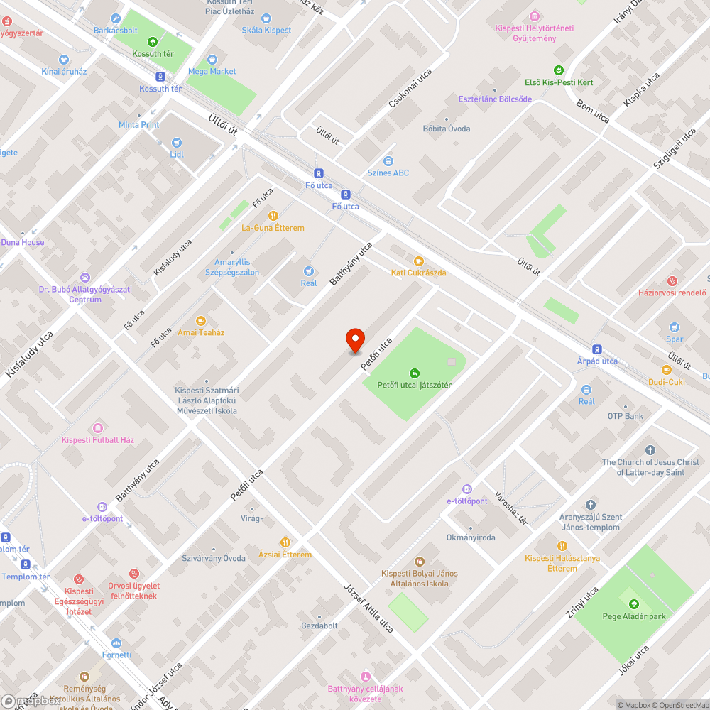 Hiányzó rokkant parkolást jelző tábla bejelentés helye