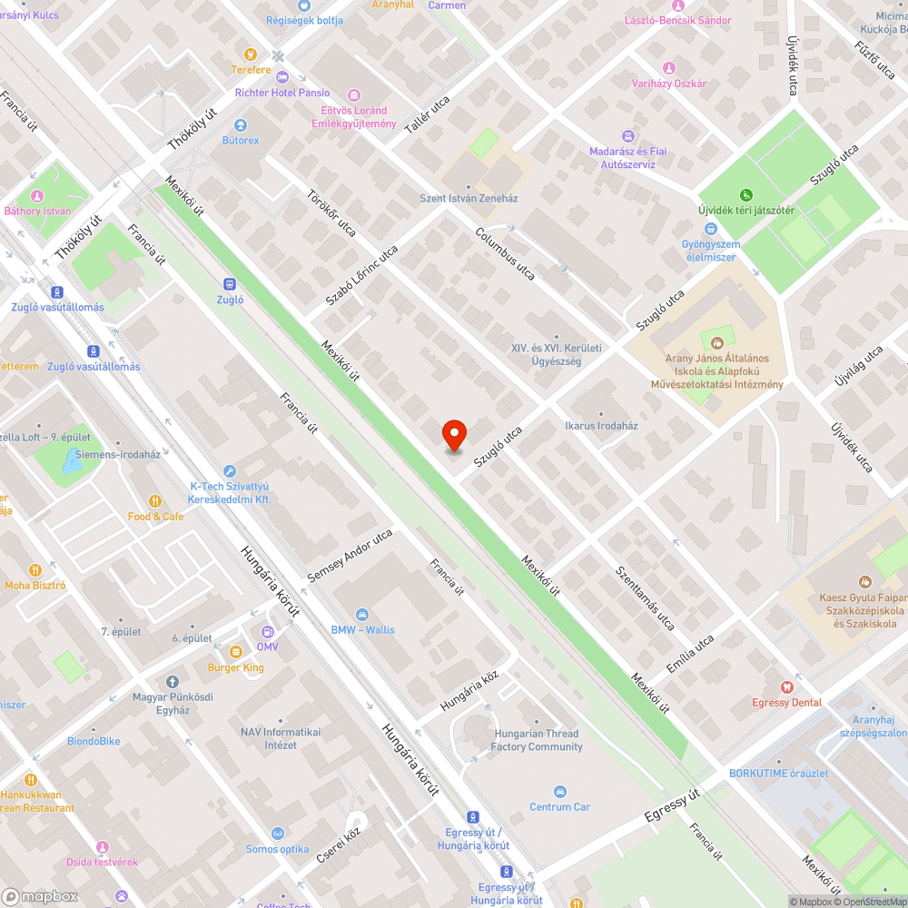 Szemét, sitt elhelyezése és zöldterületi parkolás bejelentés helye