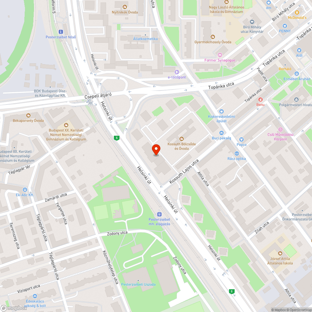 pesterzsébeti közállapot, lerobbant üzletsor bejelentés helye