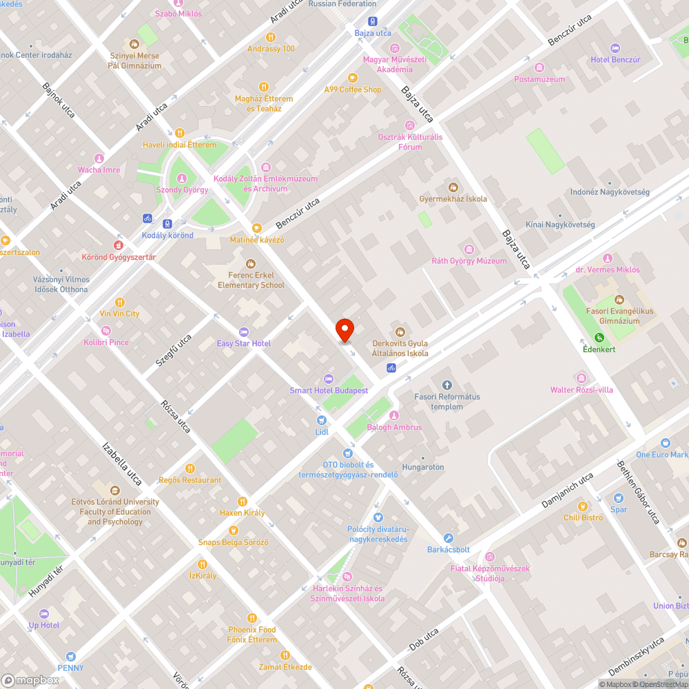 Kerékpársáv Felsőerdősor utca bejelentés helye