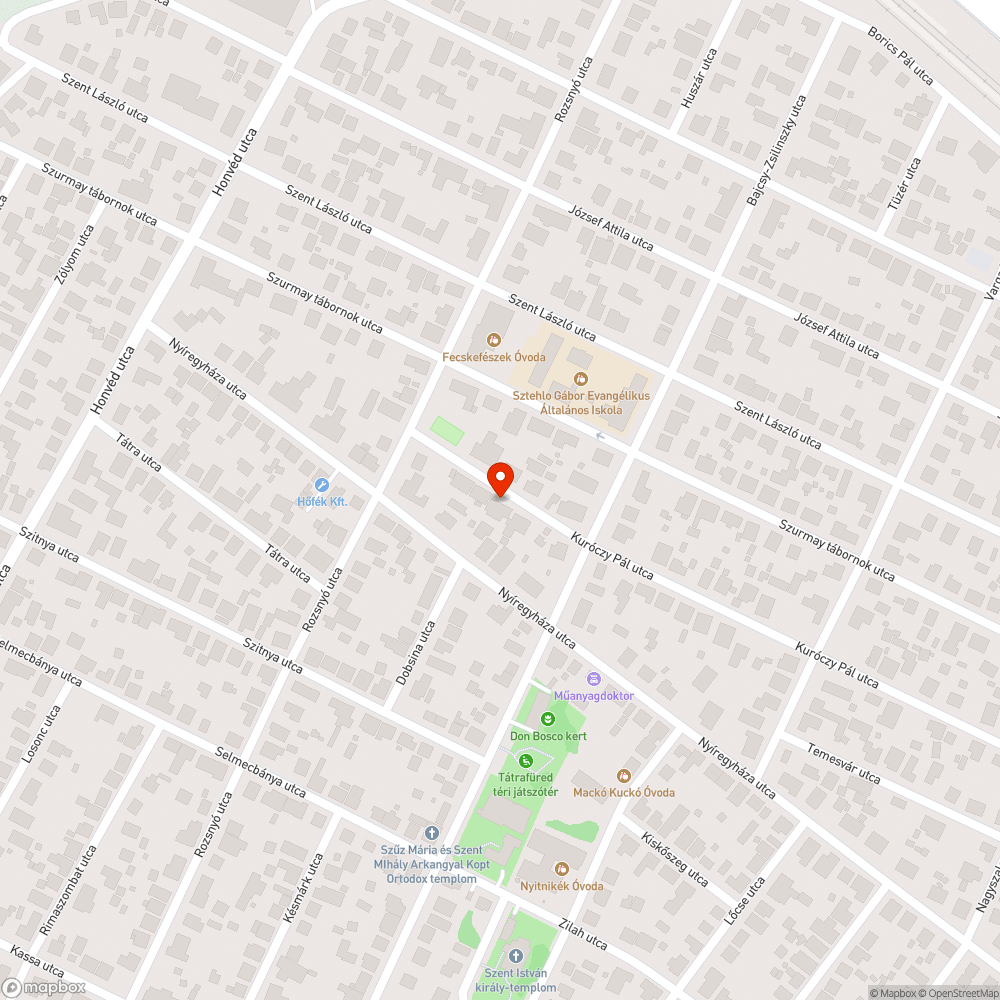 2 db kátyú bejelentés helye