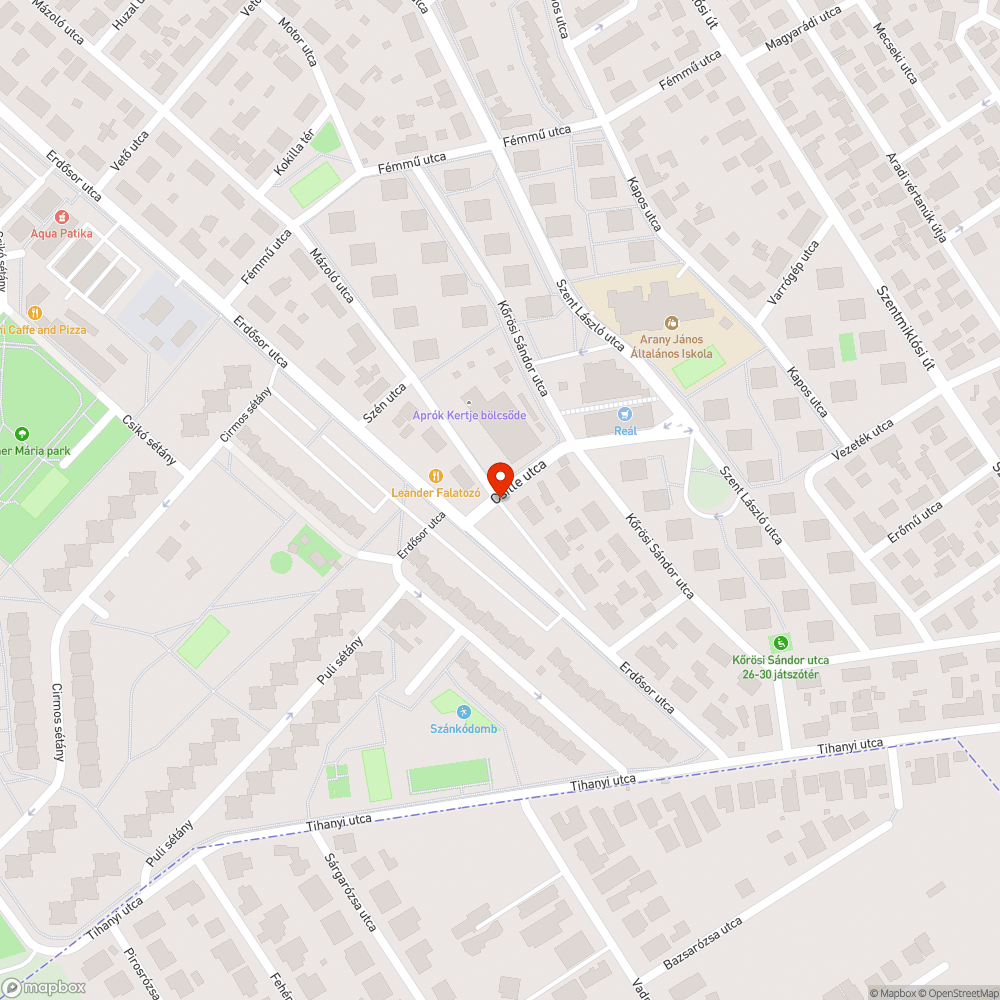 Hiányos burkolati jelek bejelentés helye