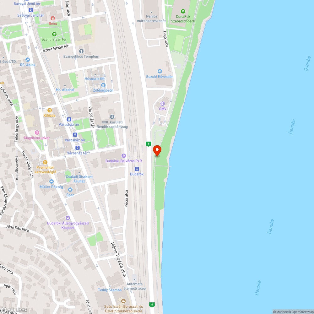 Gyökerek által tönkretett kerékpárút bejelentés helye