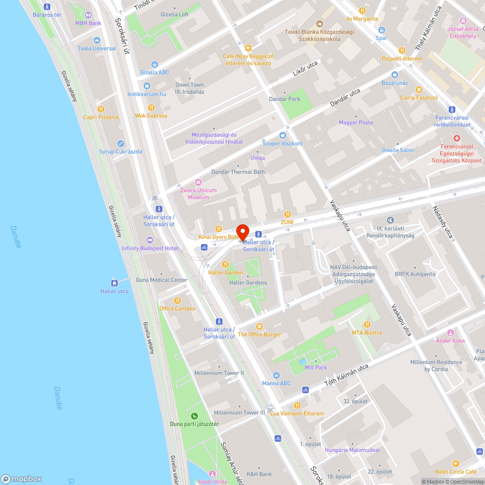 Graffiti a megállóban bejelentés helye