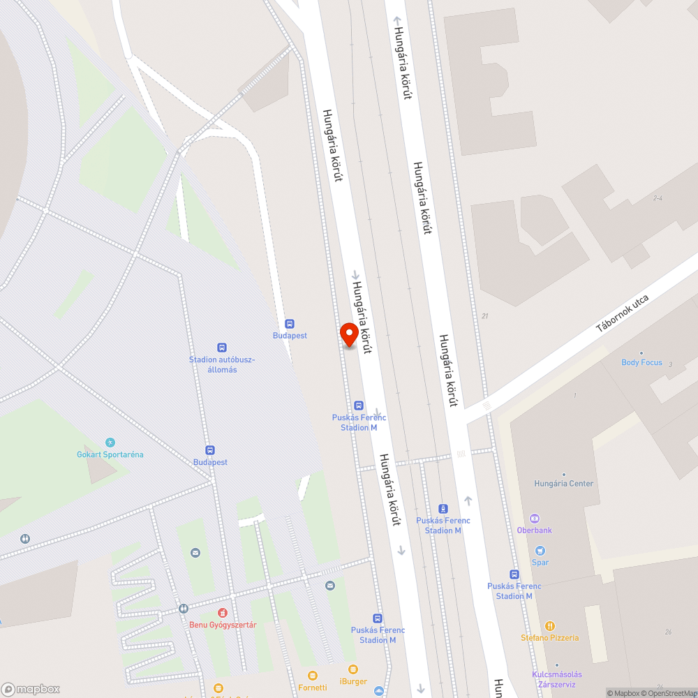 Eldugult vízelvezető bejelentés helye