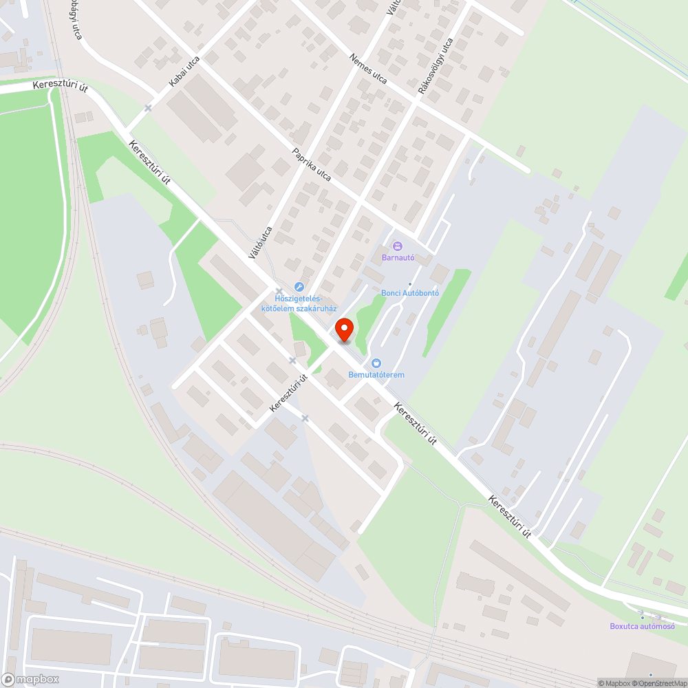 Sérült buszmegálló bejelentés helye