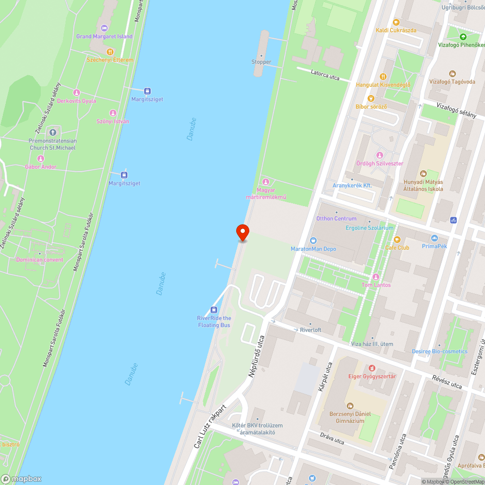 Elhanyagolt rakpart szakasz bejelentés helye