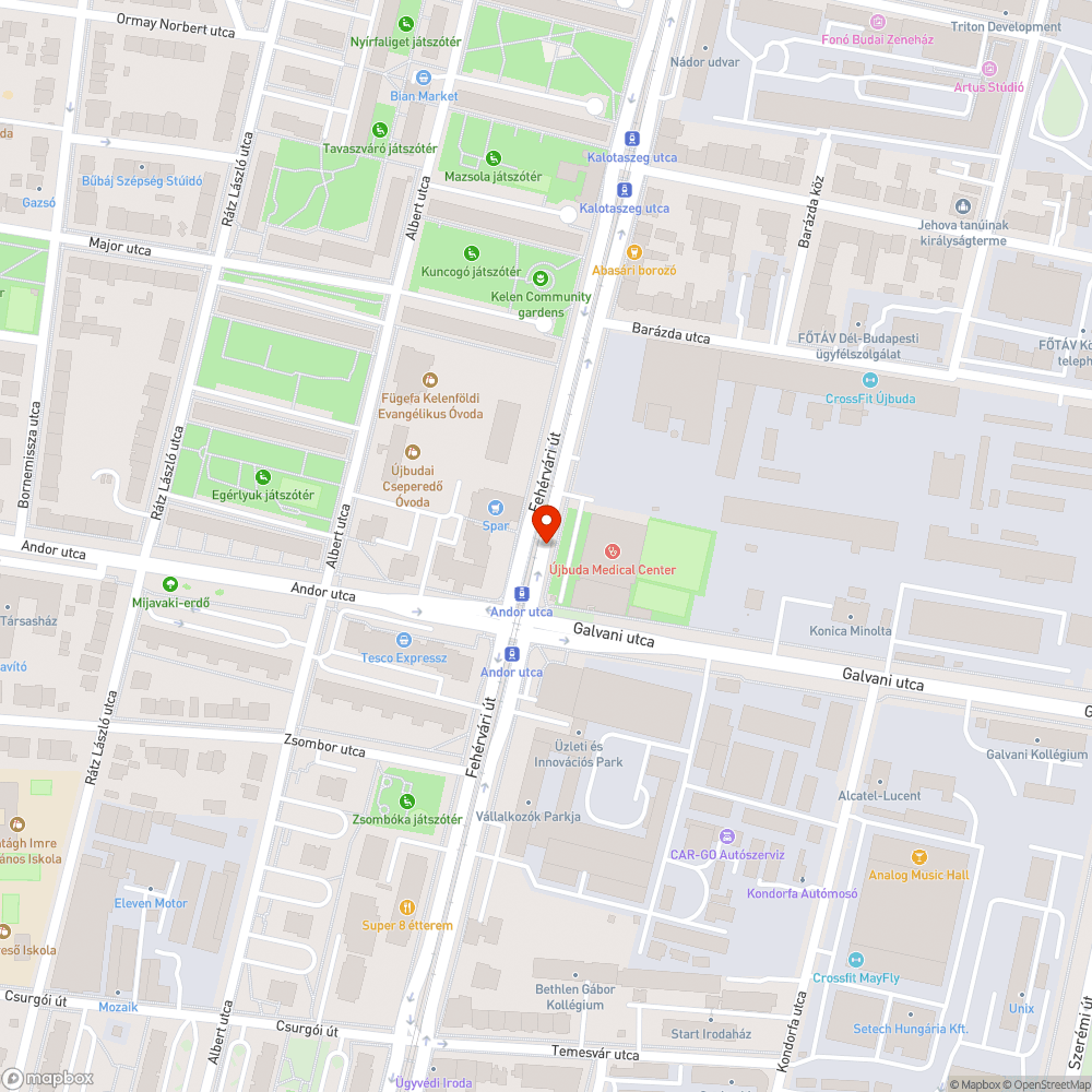 Kopott pad bejelentés helye