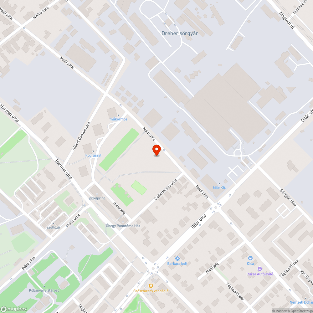 Gazos sétány bejelentés helye