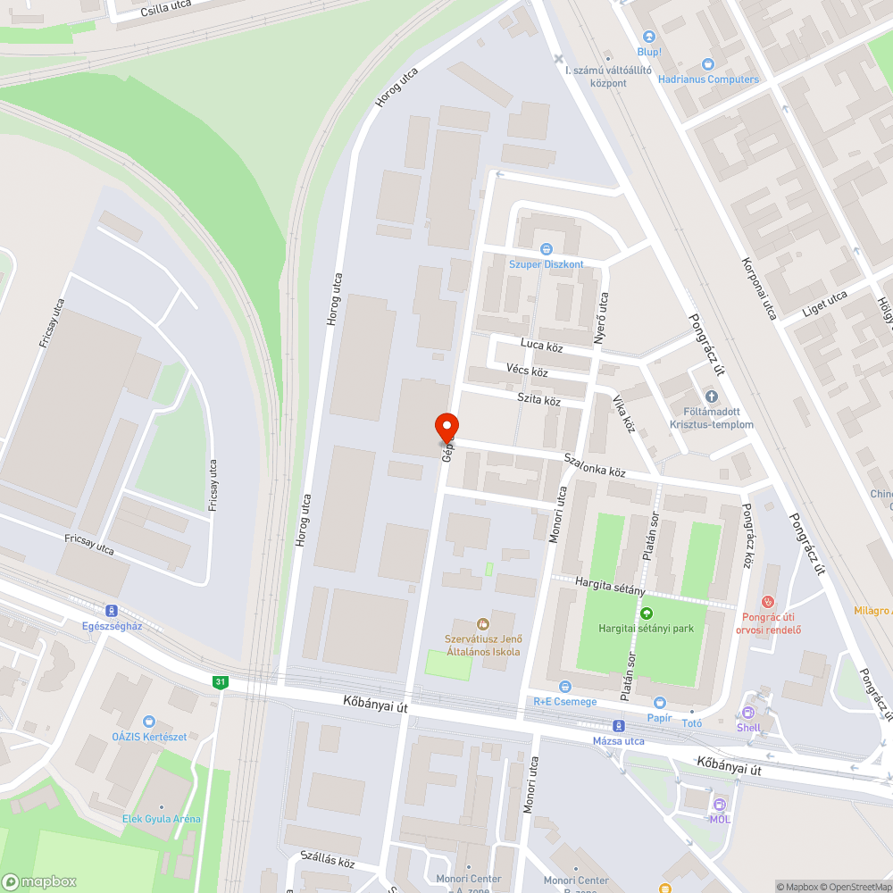 Bontódó Opel bejelentés helye