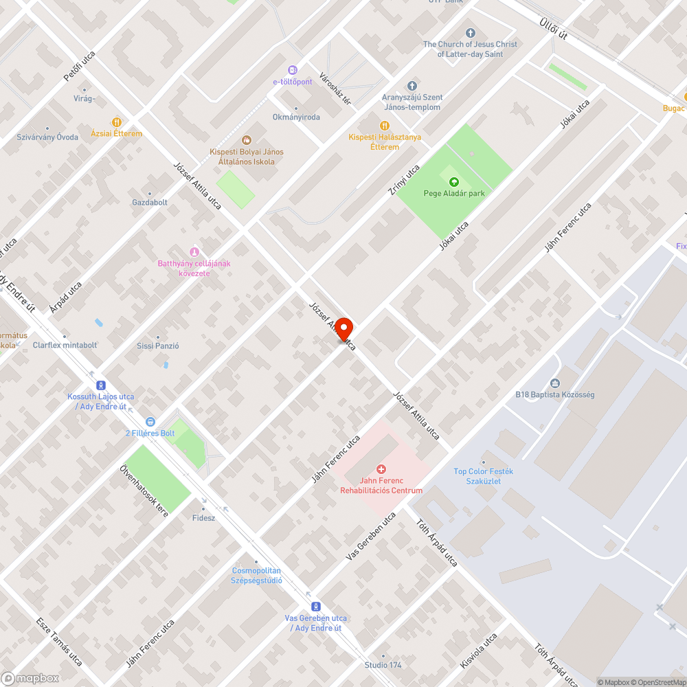 Kiégett lámpa bejelentés helye