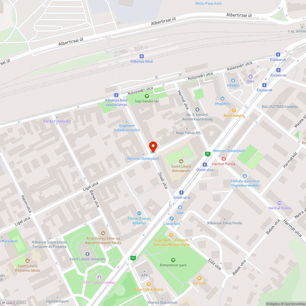 Kidőlt forgalomterelő oszlop bejelentés helye