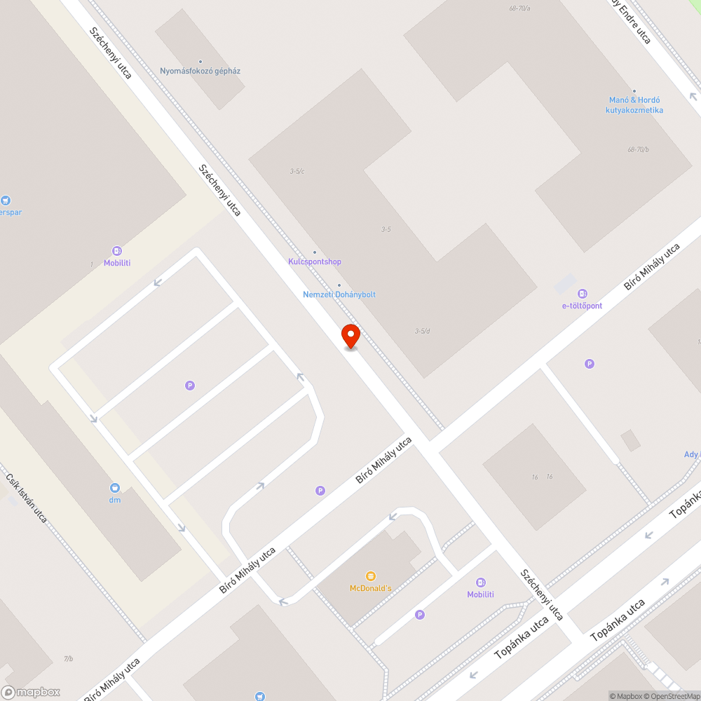 Eldőlő tábla bejelentés helye