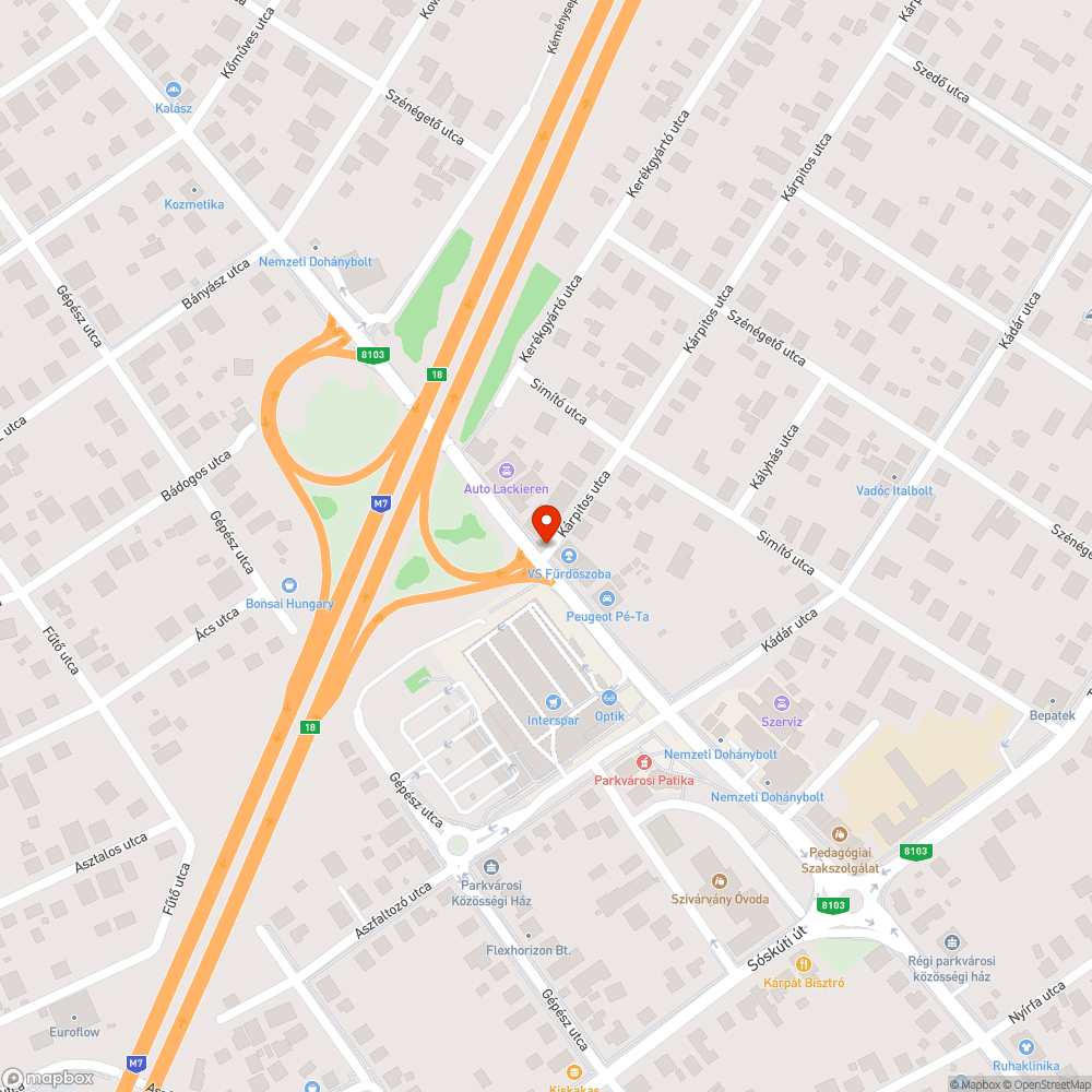 Lámpa bejelentés helye