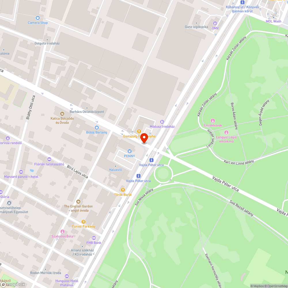 Lombkoronába bújó táblák bejelentés helye