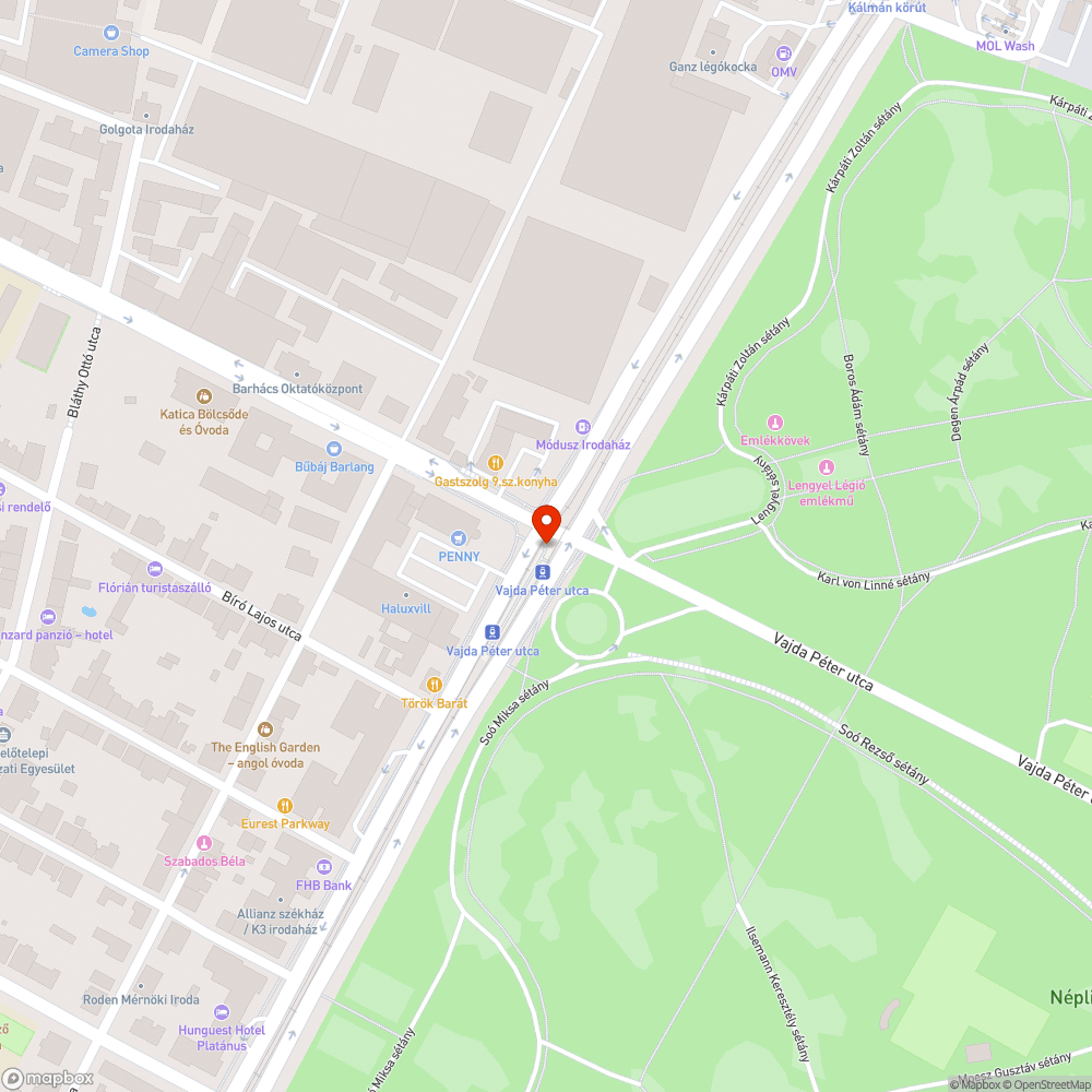 Rendkívül szemetes megállóhely bejelentés helye