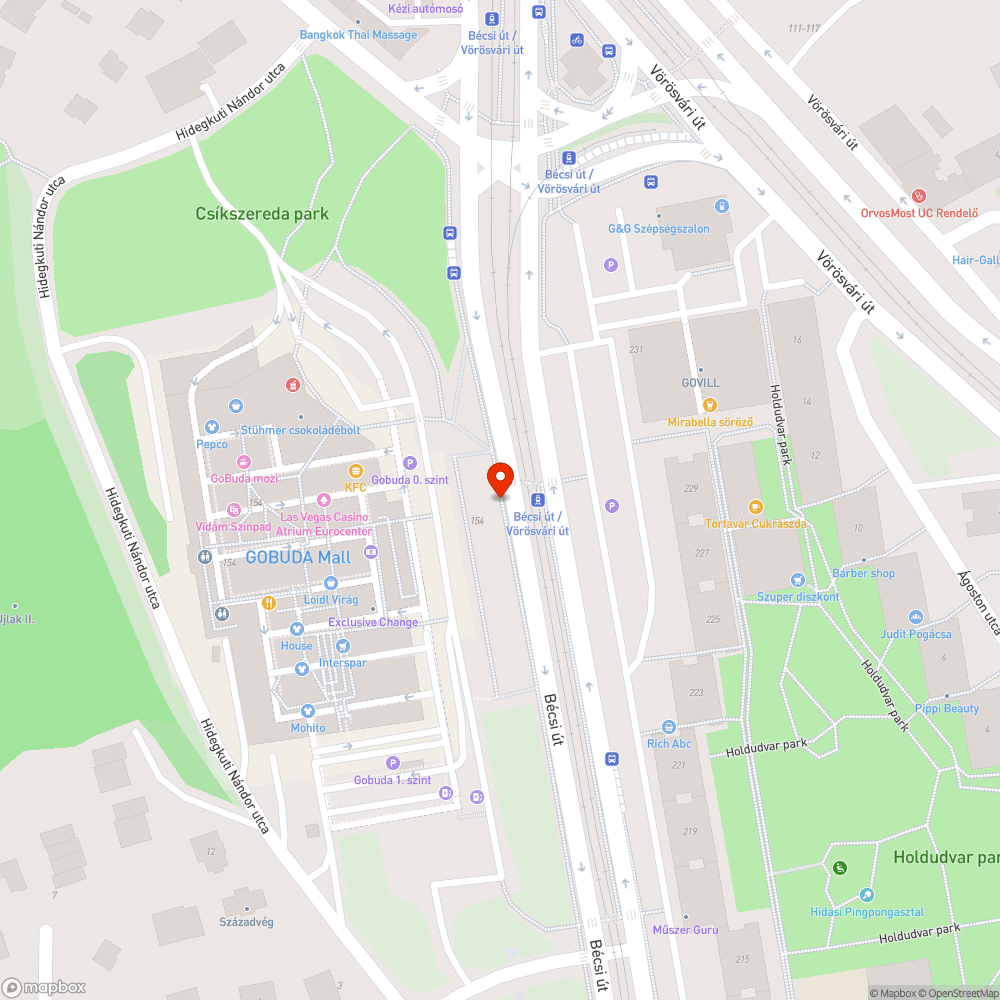 Kiszáradt fa bejelentés helye