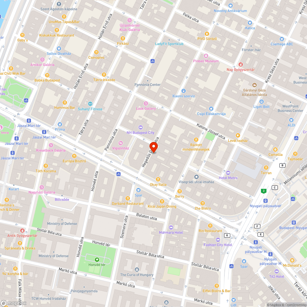 Szemét az utca elején bejelentés helye