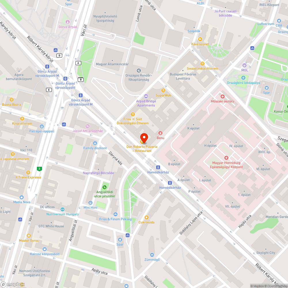 Rakodási terület bejelentés helye