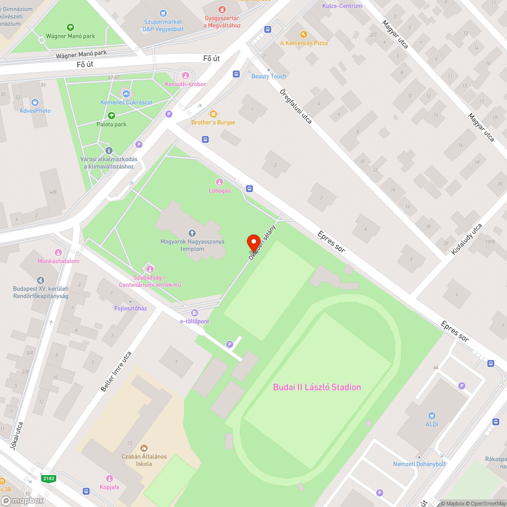 Semmiből semmibe vezető kerékpárút bejelentés helye