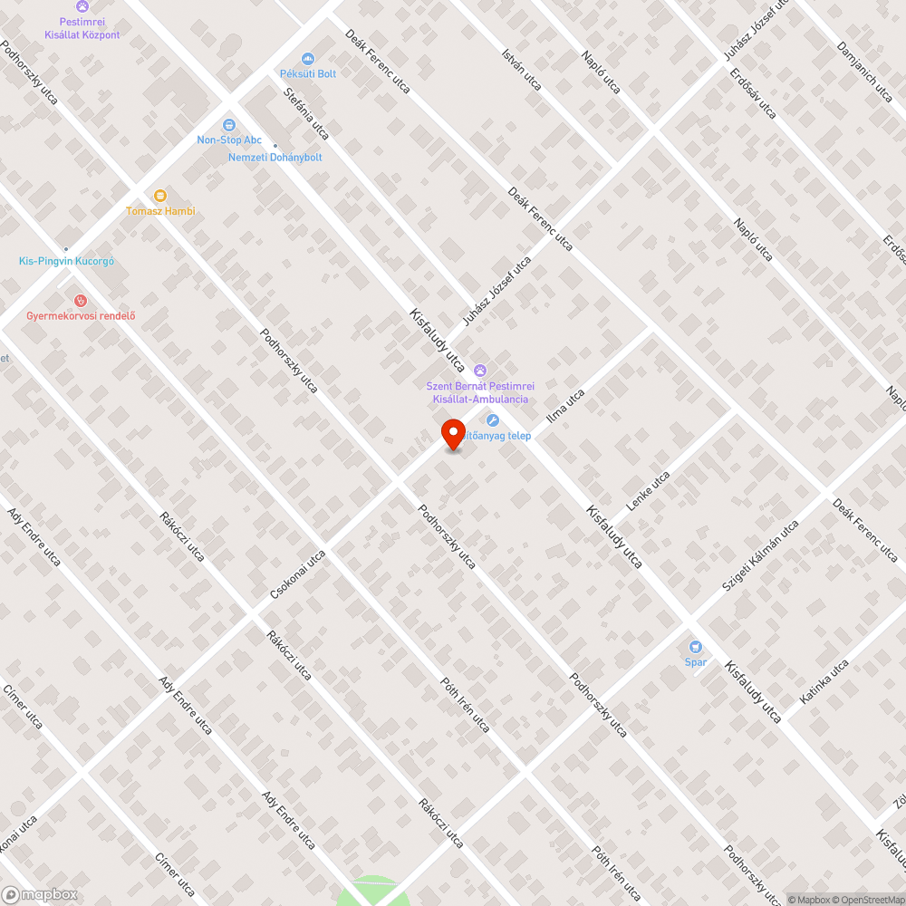 Beszakadt útburkolat bejelentés helye