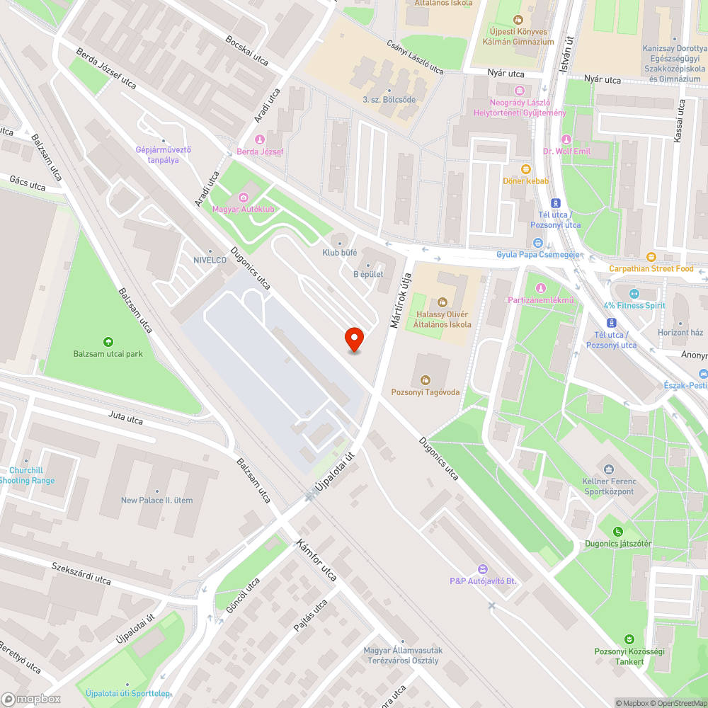 Elhagyott Tranzit bejelentés helye