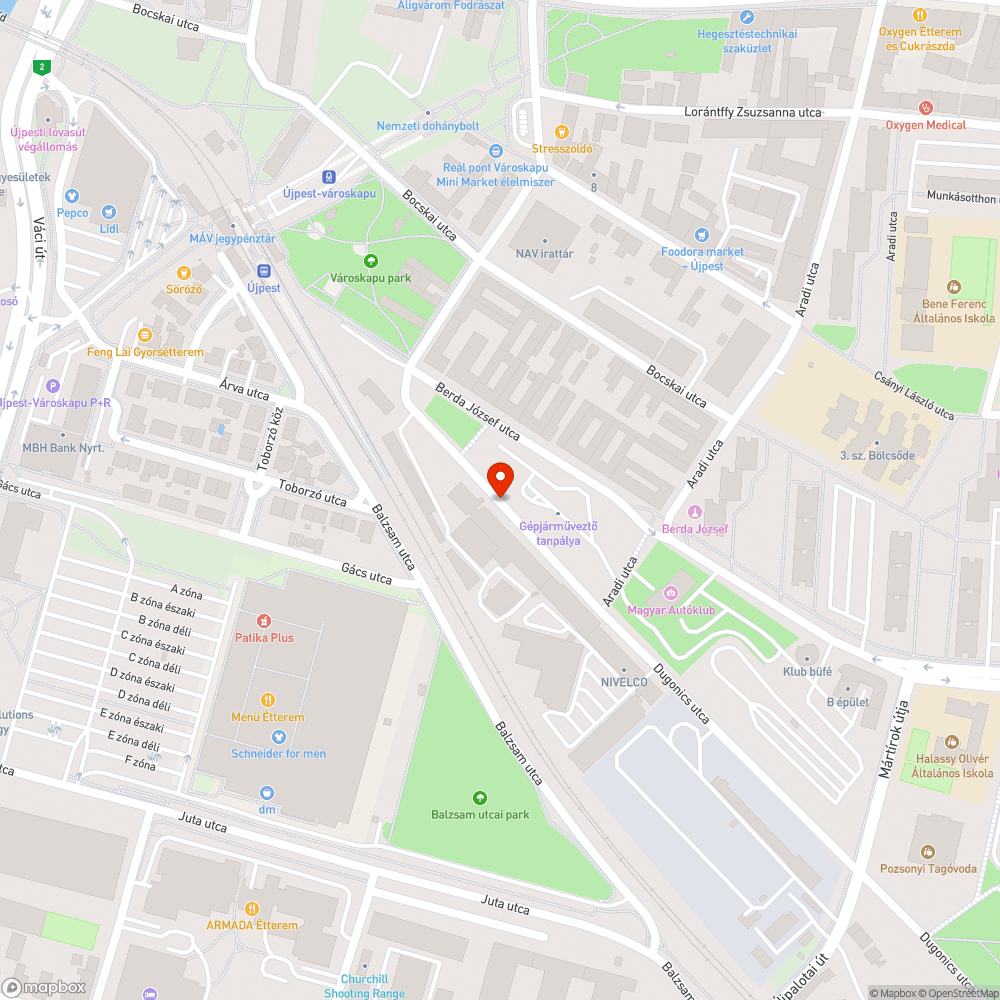 Elhagyott Nissan furgon és Suzuki bejelentés helye