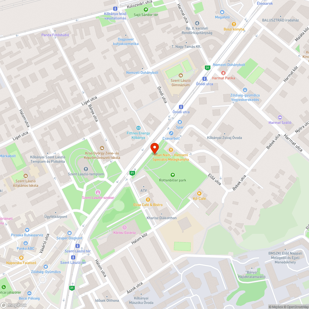 Fatuskó és hiányzó fák bejelentés helye