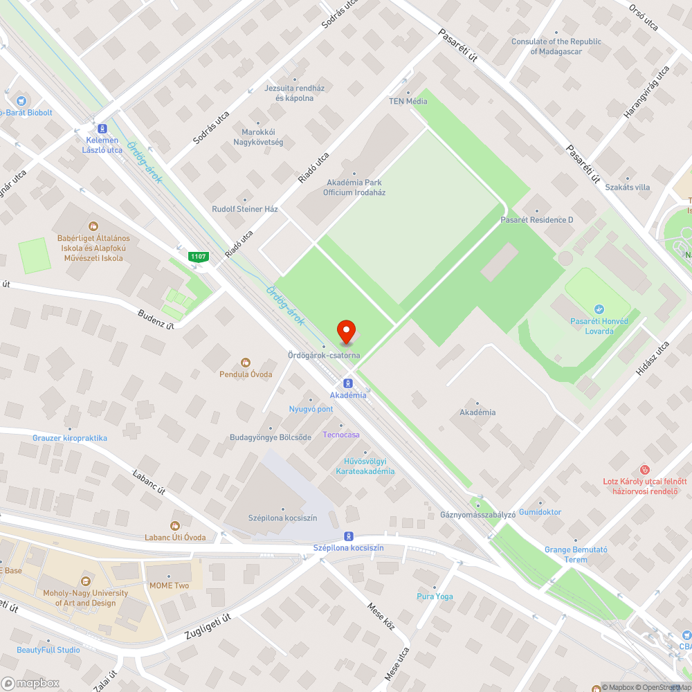 Szemetes Ördög-árok bejelentés helye