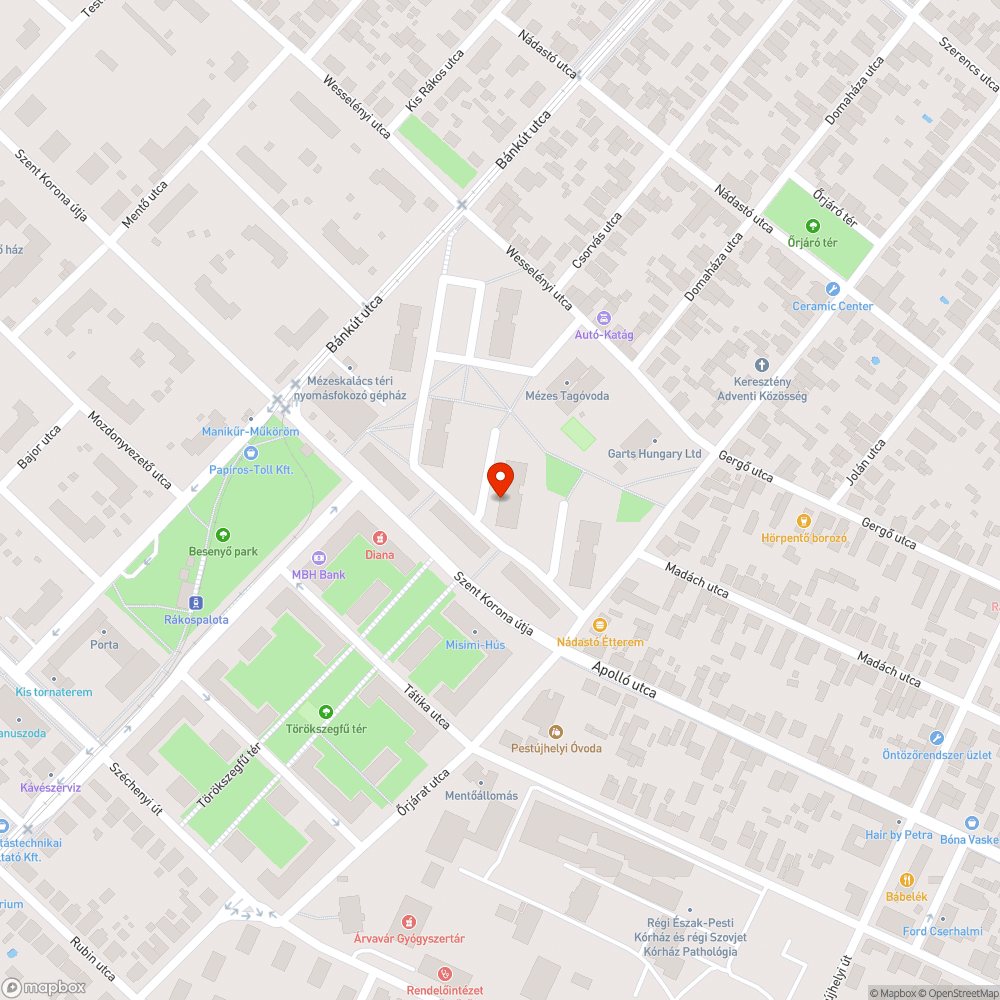 Életveszélyes fa bejelentés helye