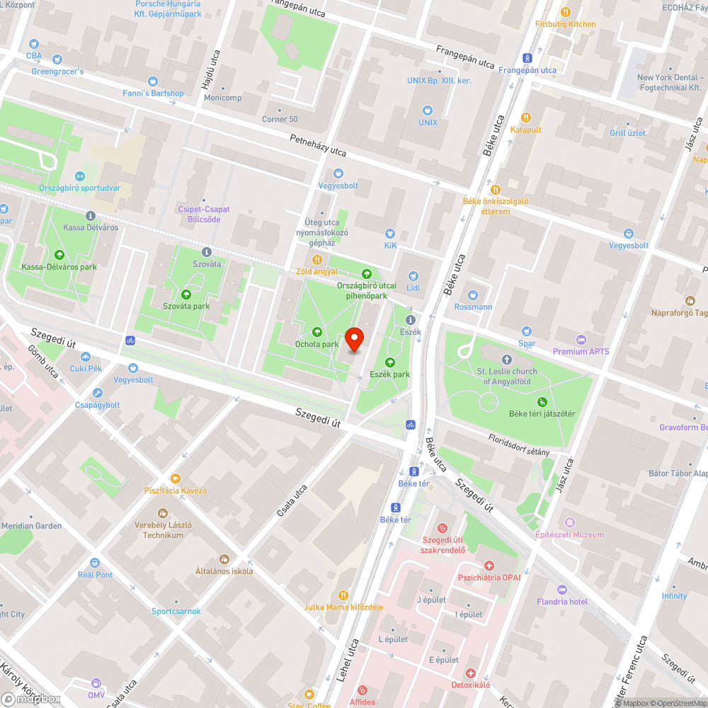 Kiszáradt fa bejelentés helye