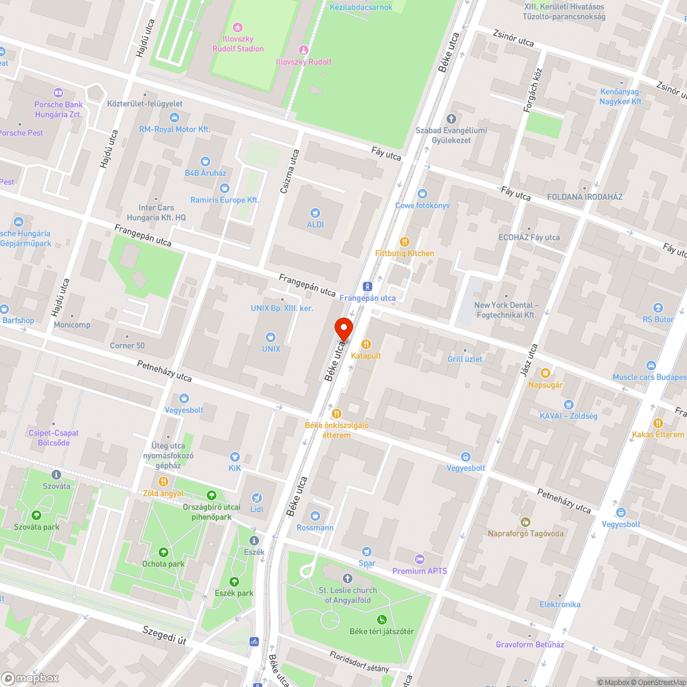 Kiszáradt fa bejelentés helye