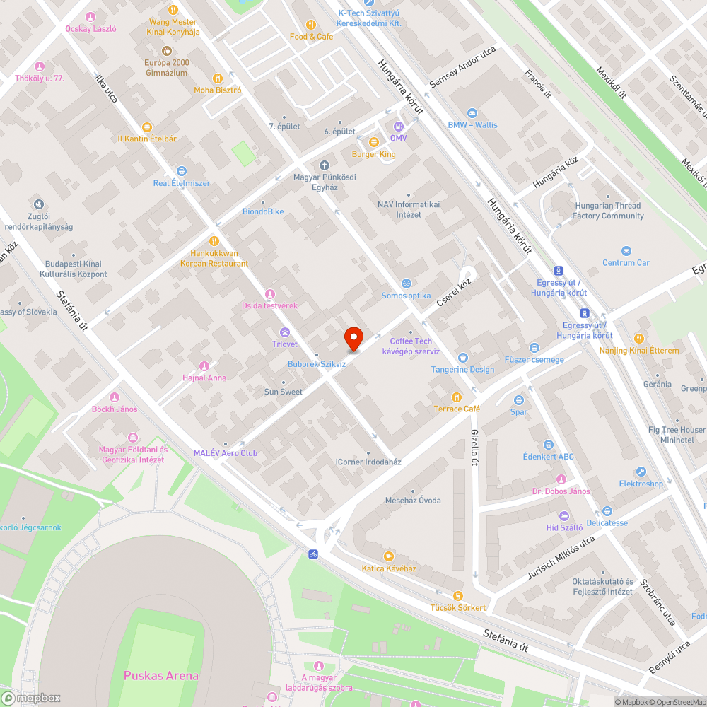 Folyamatos szemétlerakó bejelentés helye